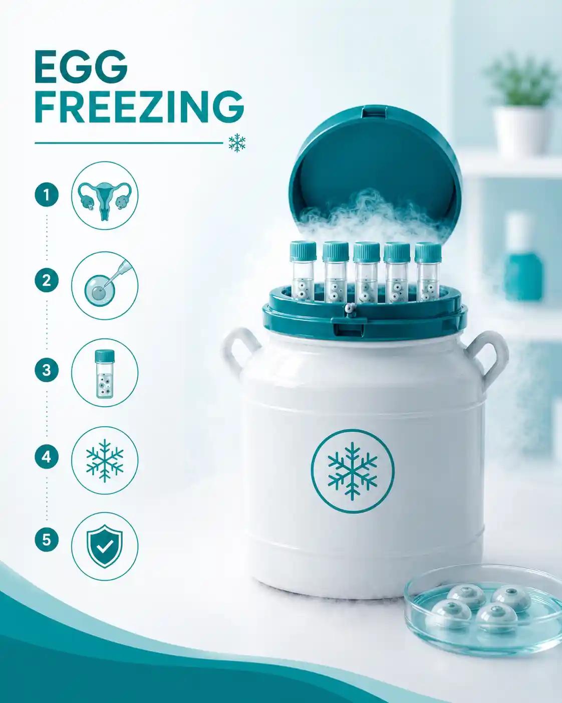 Egg freezing at Ganga Laxmi IVF, Gomtinagar Lucknow — oocyte vitrification and secure long-term storage