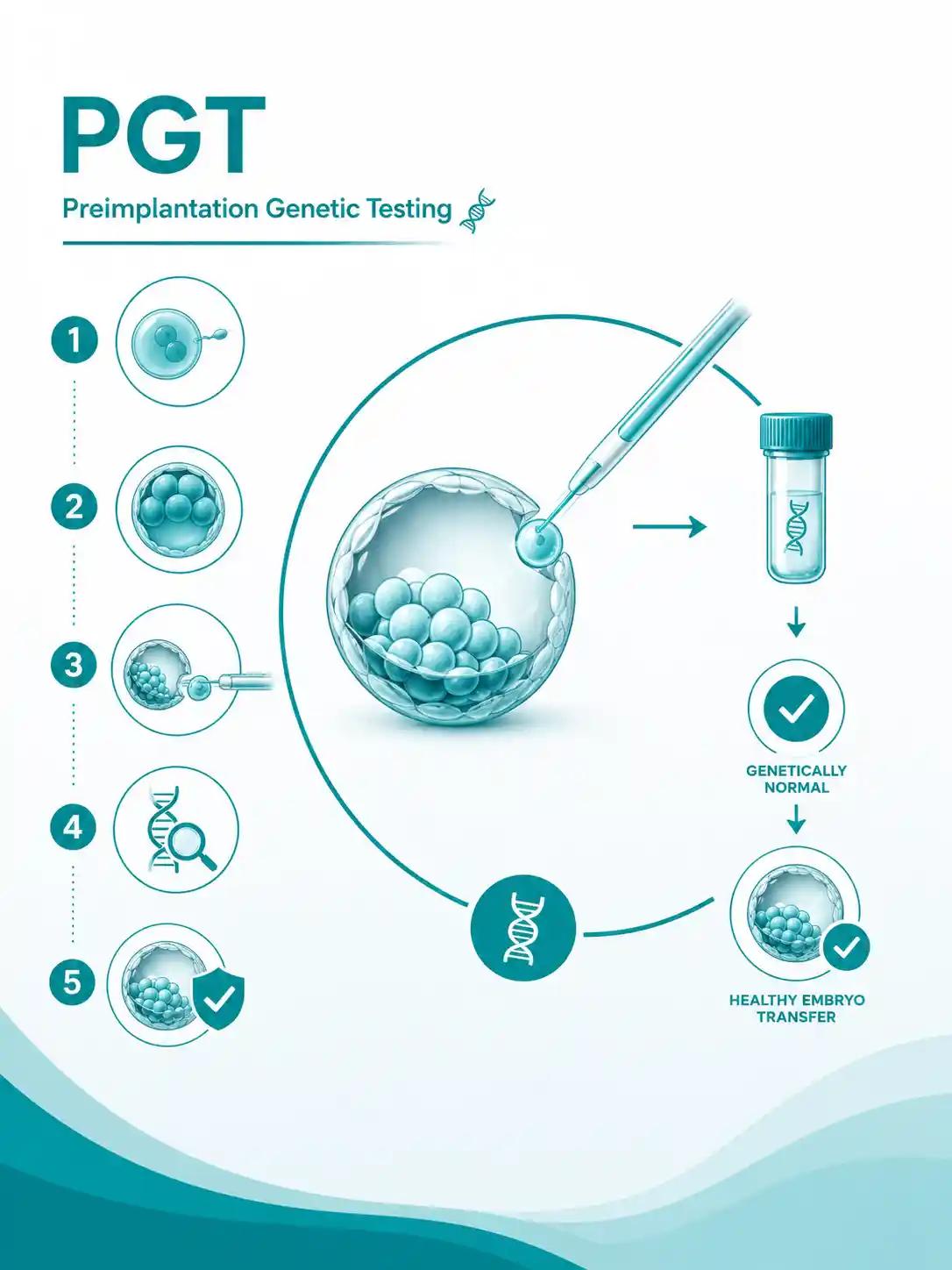 PGT at Ganga Laxmi IVF, Lucknow — preimplantation genetic testing for genetically normal, healthy embryo transfer
