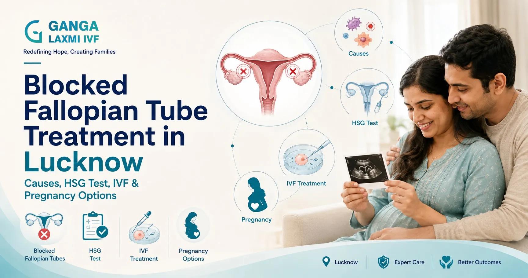 Blocked Fallopian Tube Treatment in Lucknow: Causes, HSG Test, IVF & Pregnancy Options